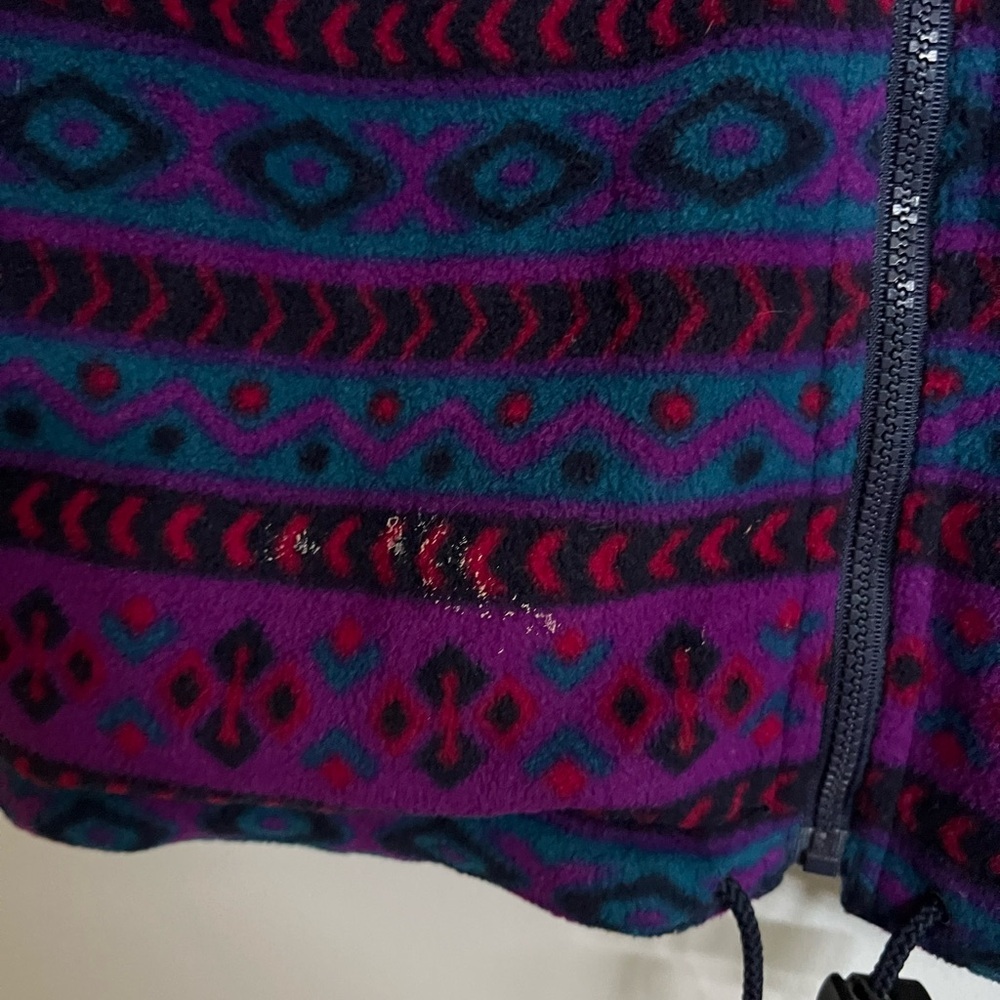 Vintage Head Skiwear Fleece Jacket – Bold Retro Print - Picture 6 of 10
